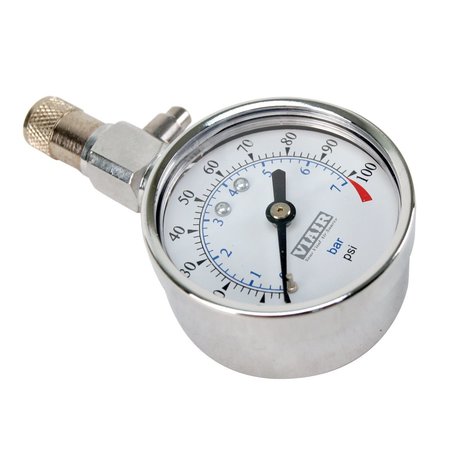 VIAIR Tire Gauge, 0 to 100 psi, 2" 90072